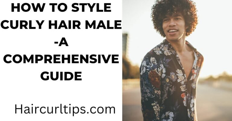 How to style naturally curly hair male