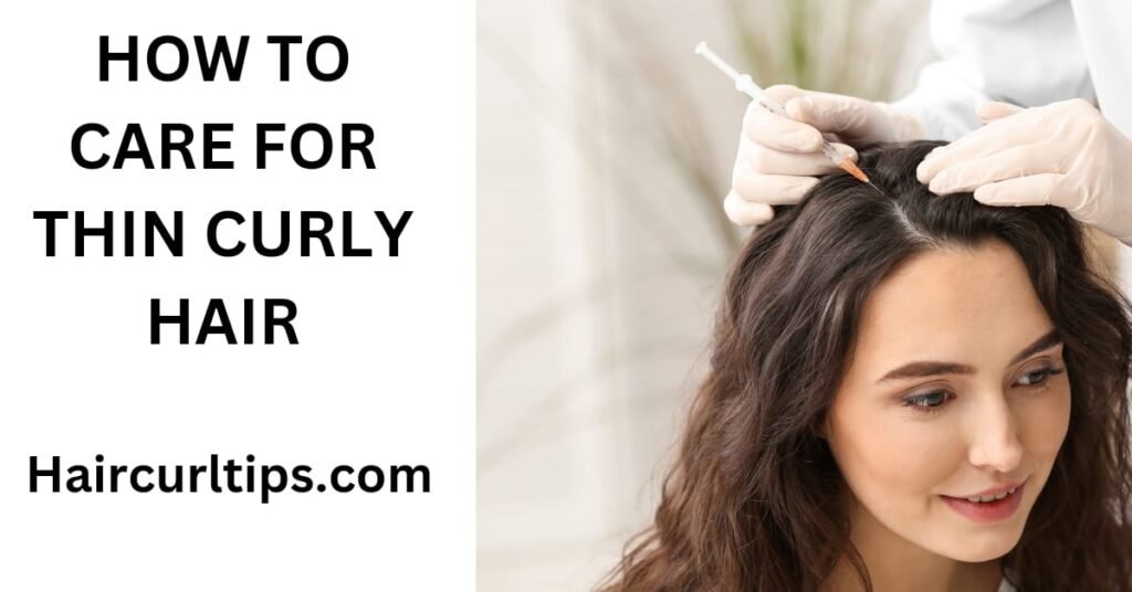 how to care for thin curly hair